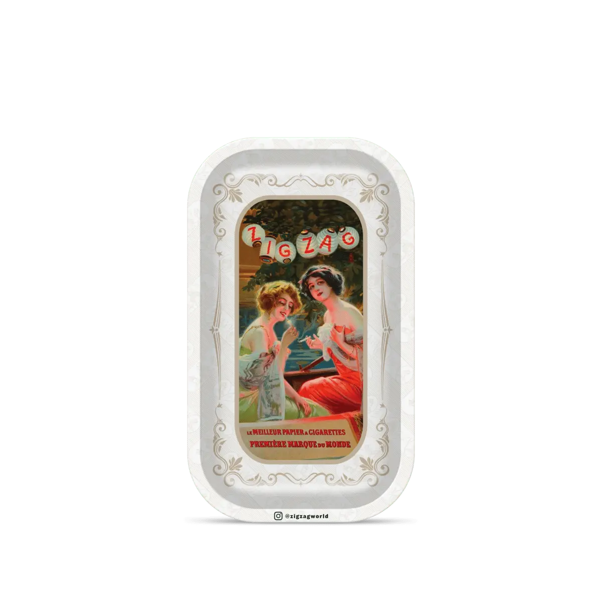 Small Vintage Lanterns Rolling Tray