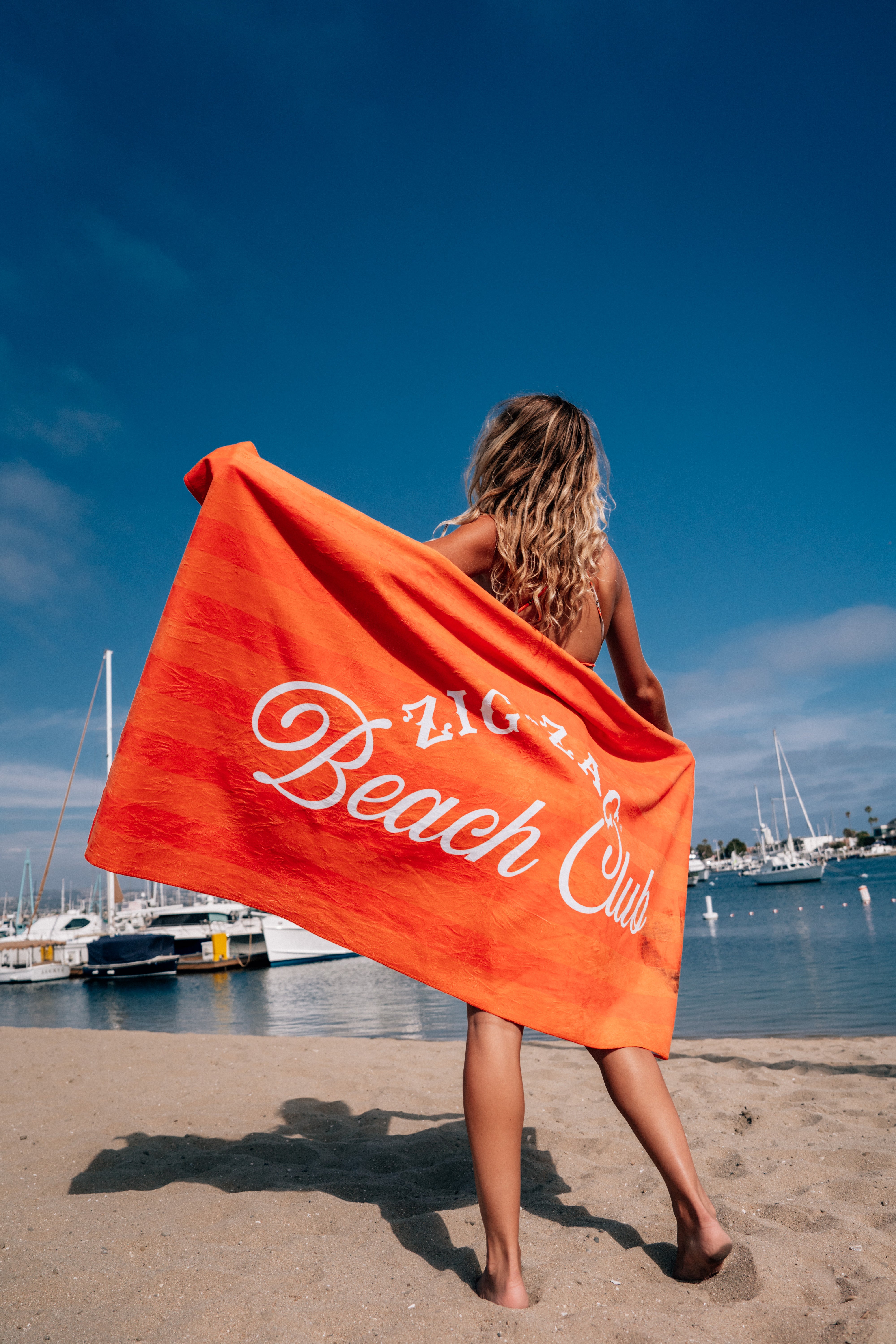 Zig Zag Beach Club Towel
